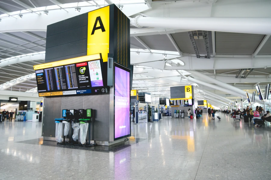 Heathrow Airport is the second busiest airport in the world. 